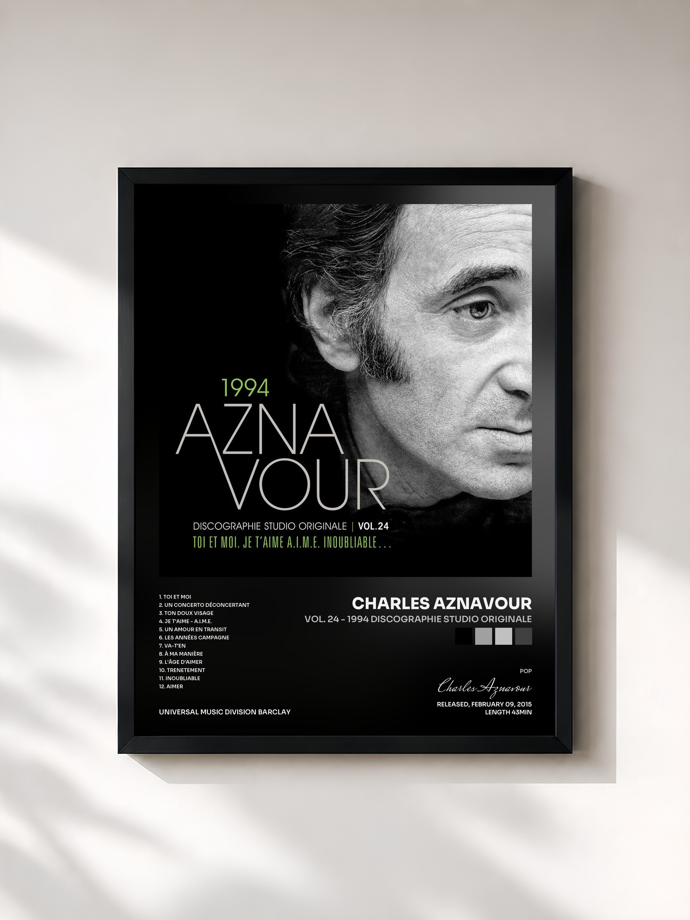 Charles Aznavour · Vol. 24 - 1994 Discographie studio originale
