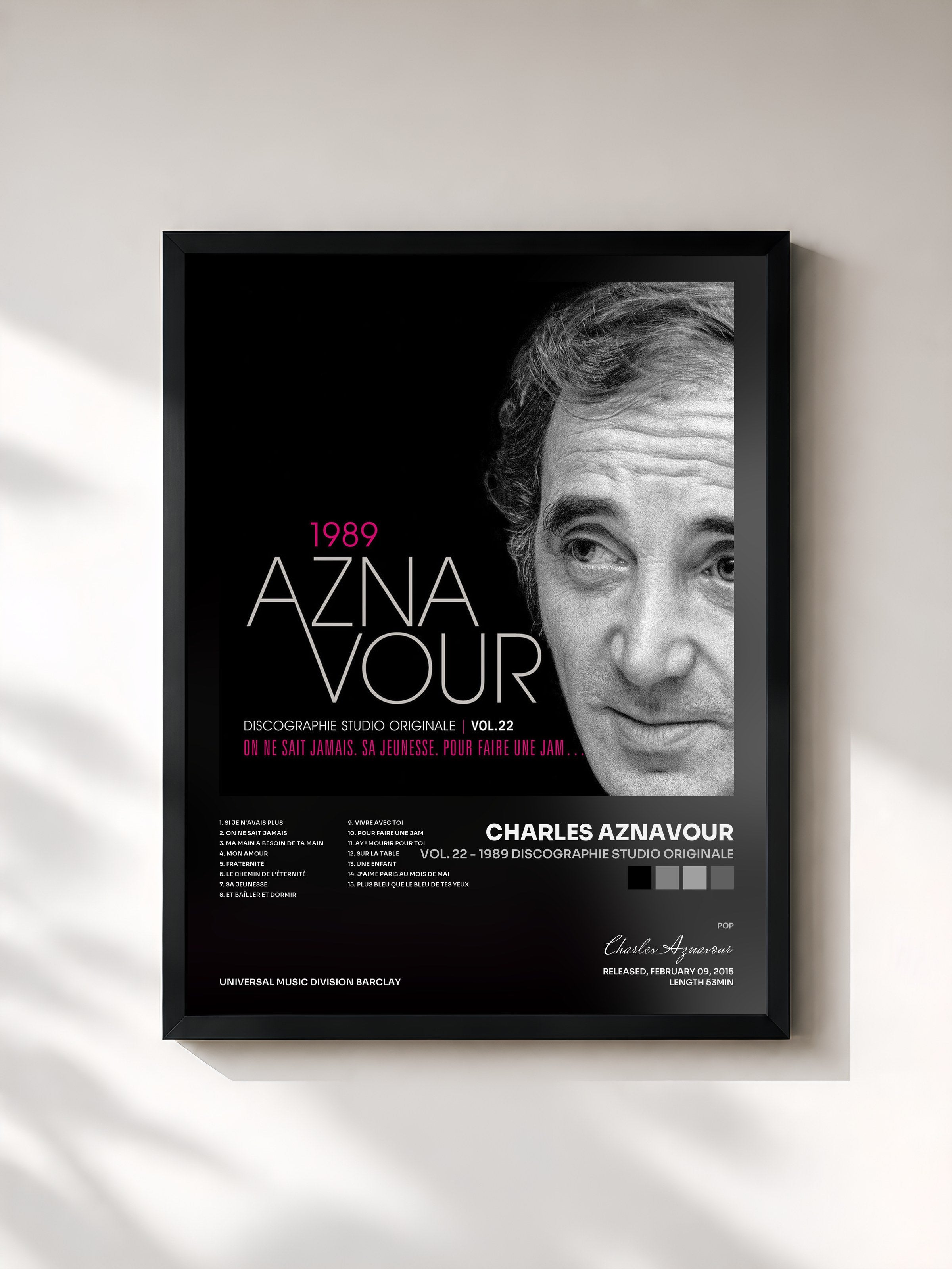 Charles Aznavour · Vol. 22 - 1989 Discographie studio originale