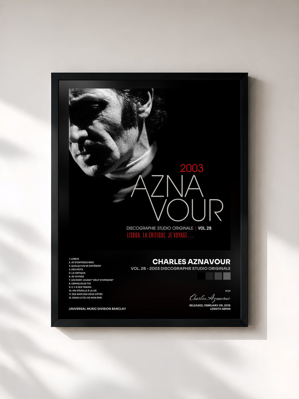 Charles Aznavour · Vol. 28 - 2003 Discographie studio originale