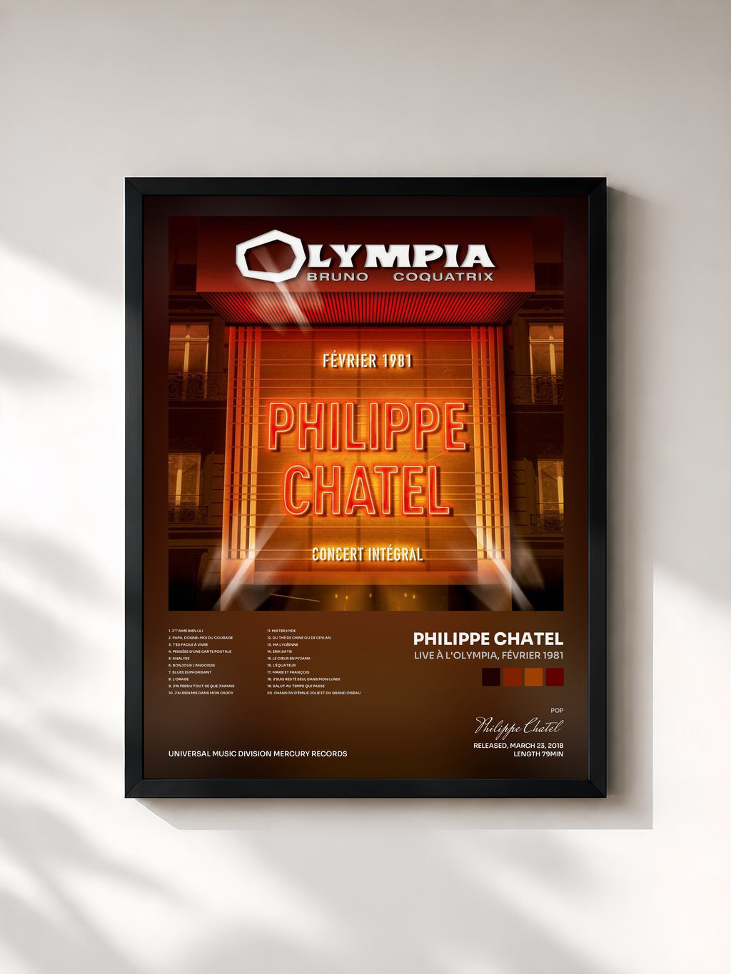 Philippe Chatel · Live à l'Olympia, février 1981