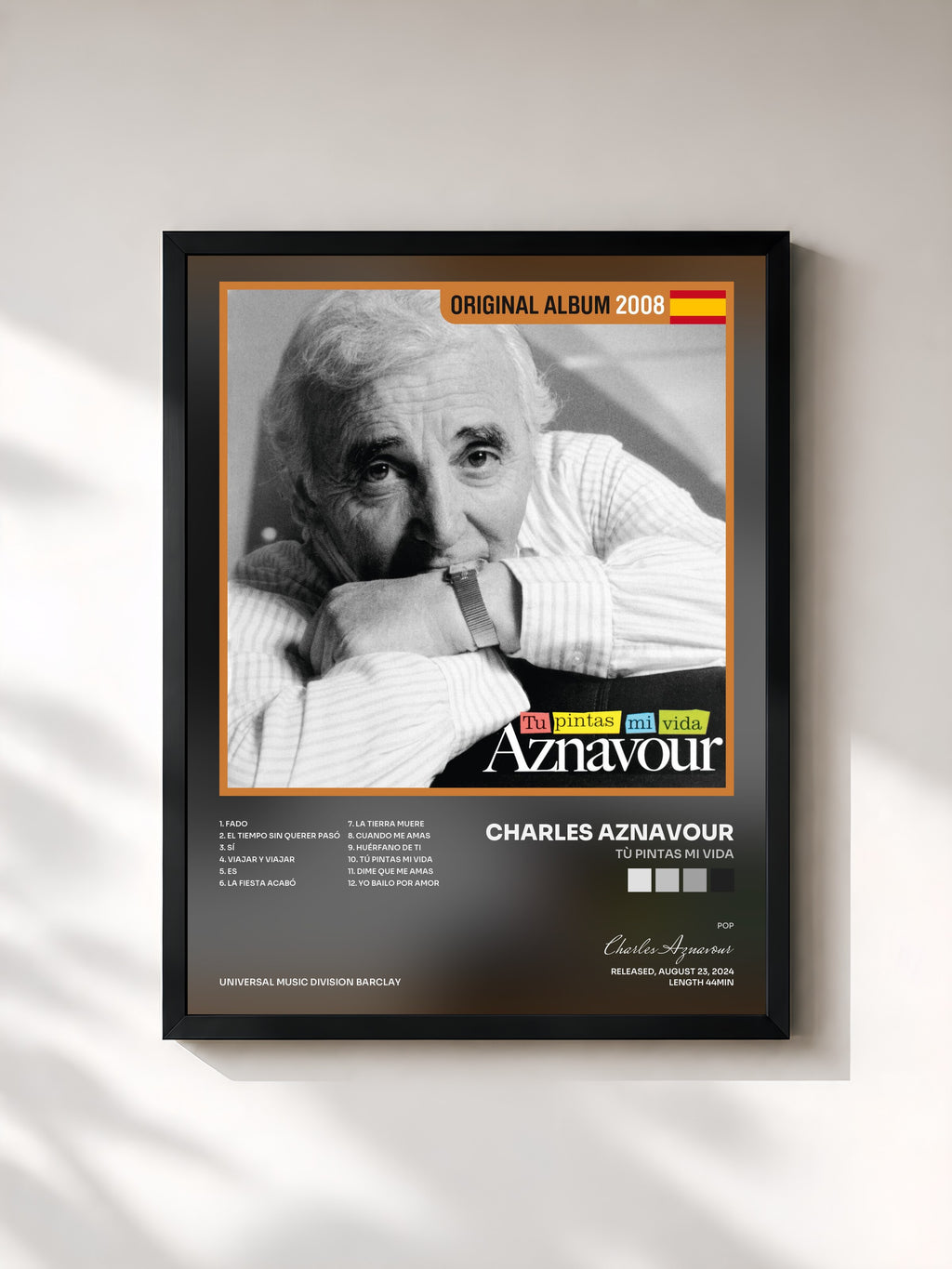 Charles Aznavour · Tù Pintas Mi Vida