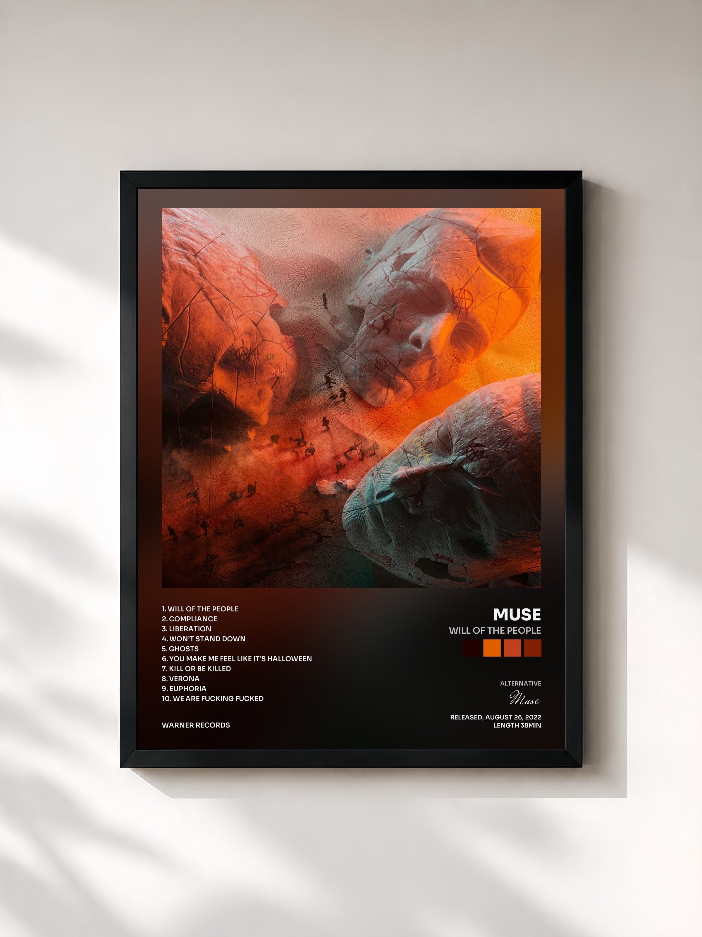 Muse · Will Of The People — Gerahmter Kunstdruck