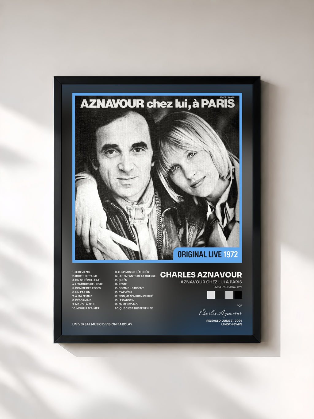Charles Aznavour · Aznavour chez lui à Paris (Live à l'Olympia / 1972)