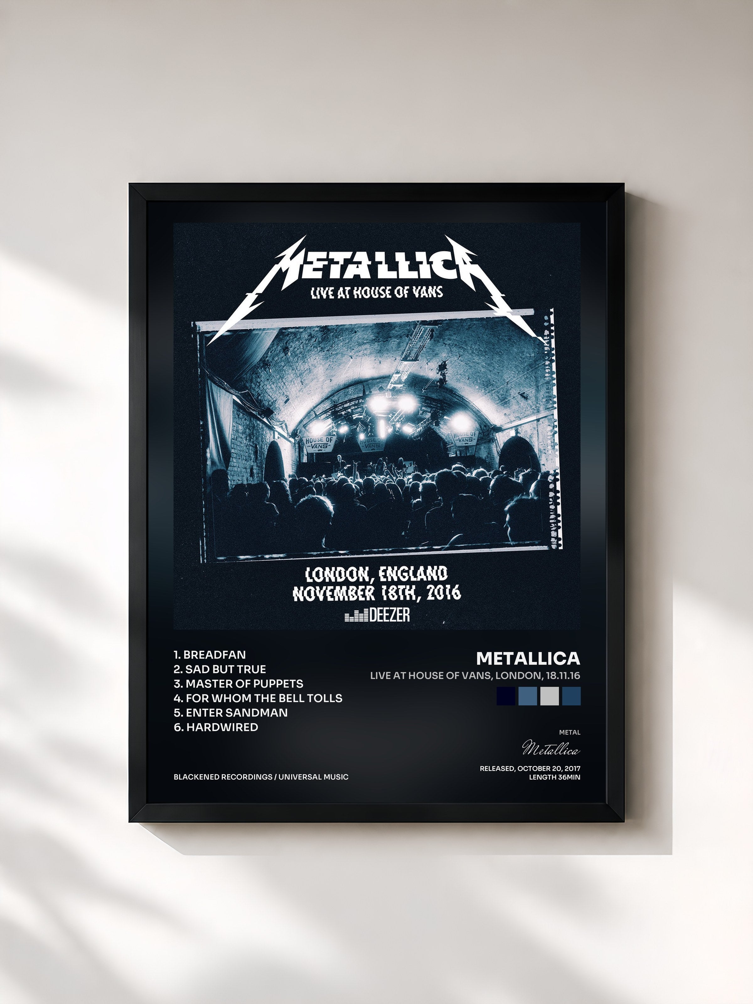 Metallica · Live At House Of Vans, London, 18.11.16
