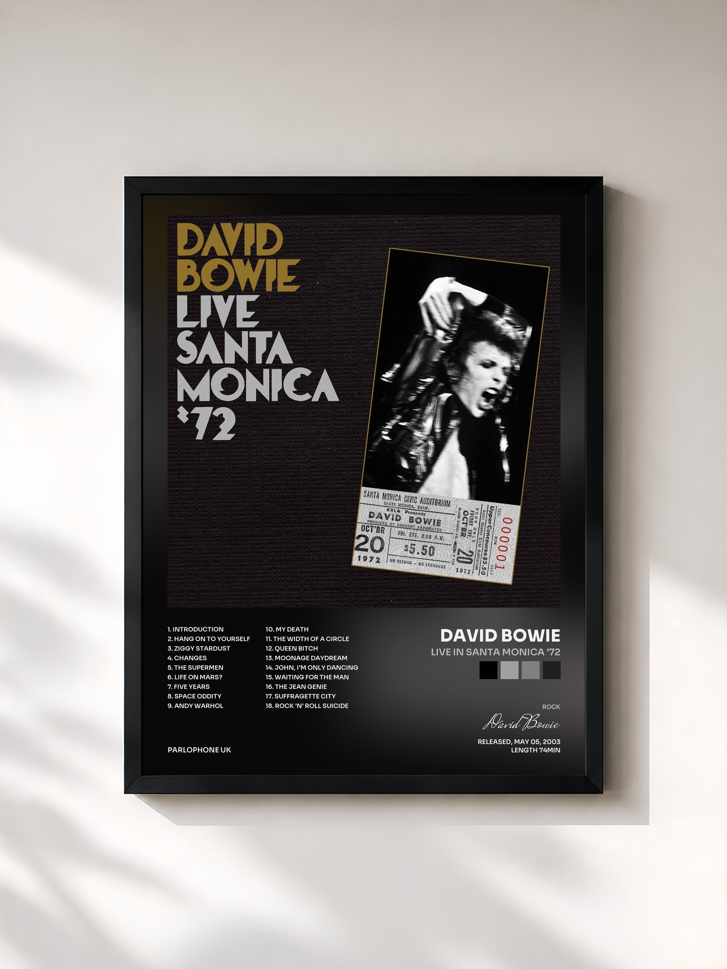 David Bowie · Live in Santa Monica '72
