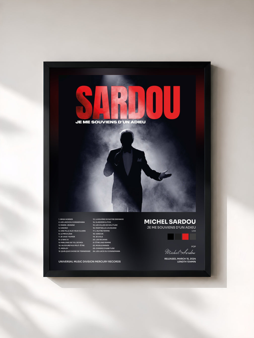 Michel Sardou · Je me souviens d'un adieu (Live)