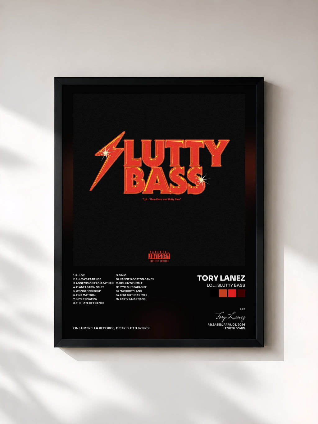 Tory Lanez · LOL : SLUTTY BASS