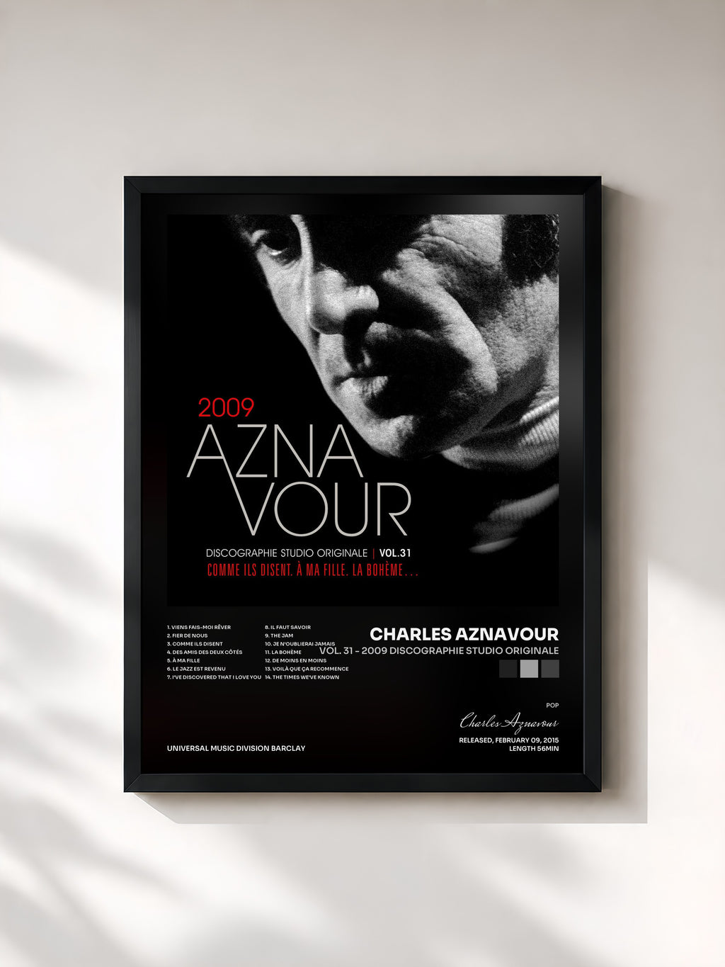 Charles Aznavour · Vol. 31 - 2009 Discographie studio originale