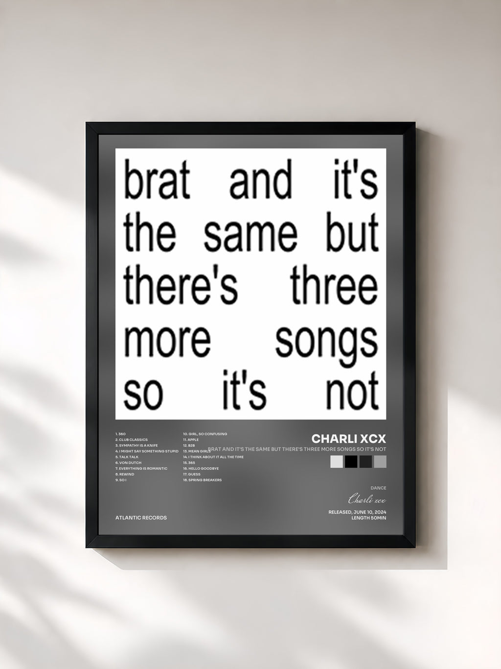 Charli xcx · Brat and it’s the same but there’s three more songs so it’s not