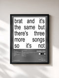 Charli xcx · Brat and it’s the same but there’s three more songs so it’s not