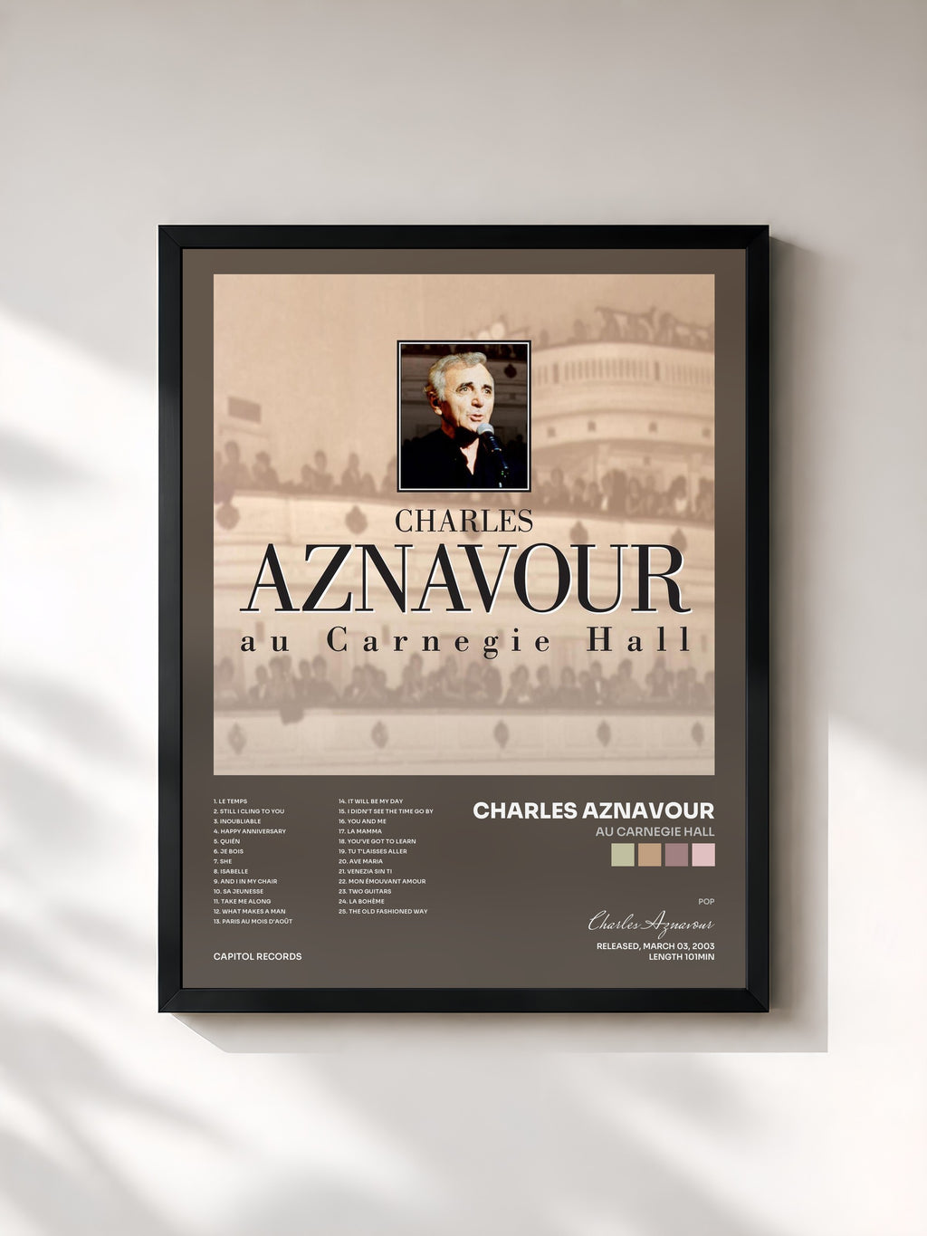 Charles Aznavour · Au Carnegie Hall