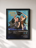 #noir Tableau de l'album Deliver de The Mamas & The Papas, cadre noir, imprimé et encadré en France
