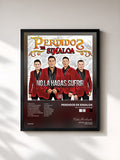 #noir Tableau de l'album No La Hagas Sufrir de Perdidos De Sinaloa, cadre noir, imprimé et encadré en France