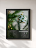 #noir Tableau de l'album Calm Christmas Classics de Canciones De Navidad, cadre noir, imprimé et encadré en France