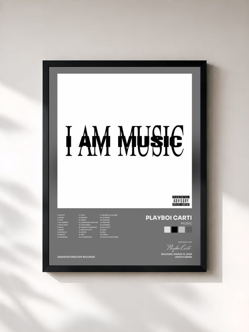 Playboi Carti · MUSIC — Framed art print