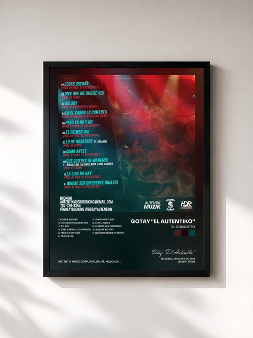 Gotay "El Autentiko" · El Concepto — Affiche encadrée