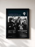 #noir Tableau de l'album An Introduction To... de Emerson, Lake & Palmer, cadre noir, imprimé et encadré en France