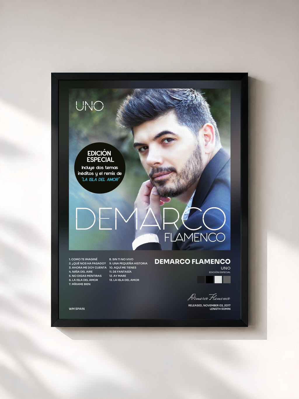 #noir Uno (Edición especial) di Demarco Flamenco in stampa incorniciata, cornice nera, stampata e incorniciata in Francia