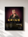 #noir Tableau de l'album KrING de Kevin Roldan, cadre noir, imprimé et encadré en France