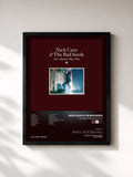 #noir Tableau de l'album The Abattoir Blues Tour de Nick Cave & The Bad Seeds, cadre noir, imprimé et encadré en France