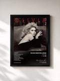 #noir Tableau de l'album Soul Kiss de Olivia Newton-John, cadre noir, imprimé et encadré en France