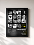 #noir Tableau de l'album Pin Ups de The Dandy Warhols, cadre noir, imprimé et encadré en France