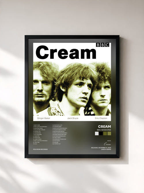 Cream · BBC Sessions — Stampa incorniciata