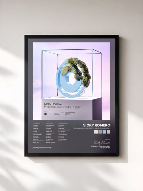 Nicky Romero · Nicky Romero presents Protocol Miami 2017 — Affiche encadrée