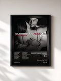 #noir Tableau de l'album Contraste de Gilberto Santa Rosa, cadre noir, imprimé et encadré en France
