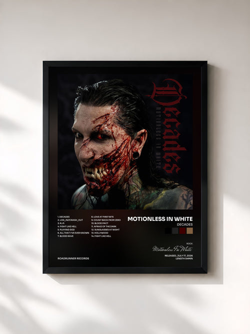 Motionless In White · Decades — Stampa incorniciata