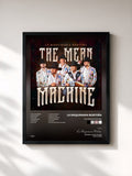 #noir Tableau de l'album The Mean Machine de La Maquinaria Norteña, cadre noir, imprimé et encadré en France