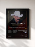 #noir Tableau de l'album Mayor de Edad de El Chapo De Sinaloa, cadre noir, imprimé et encadré en France