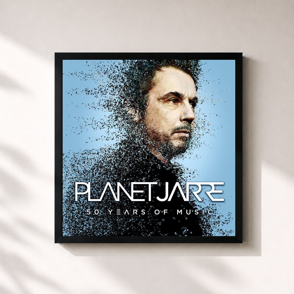 #noir Tableau carré de l'album Planet Jarre (Deluxe-Version) de Jean-Michel Jarre, cadre noir 32x32 cm