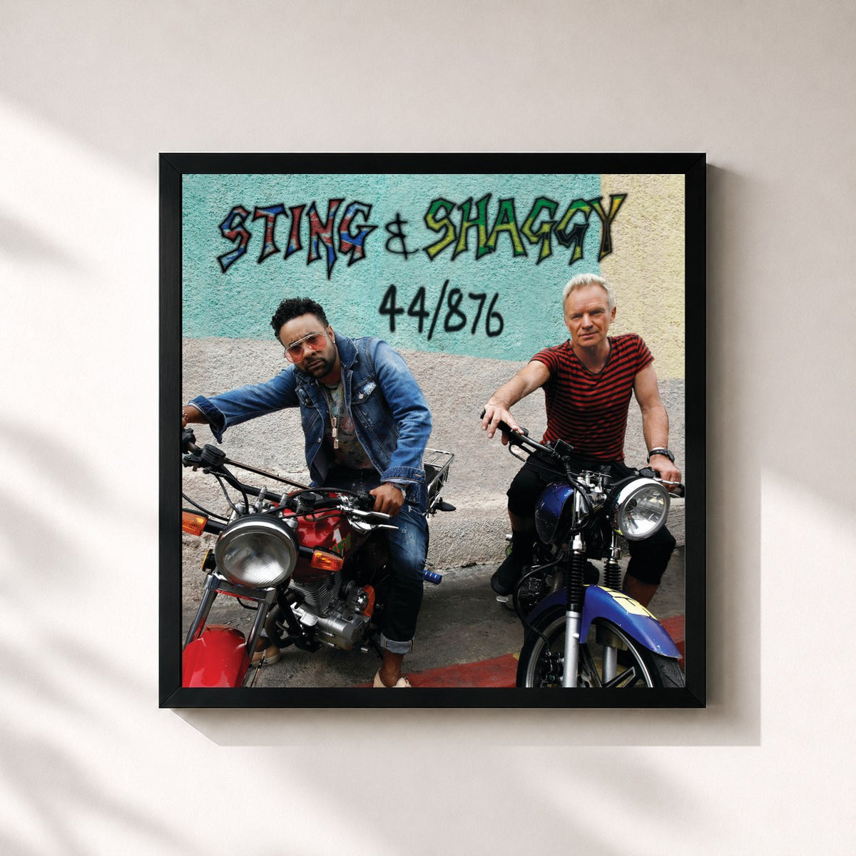 #noir 44/876 by Sting as a square framed art print, black 32x32 cm frame