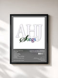 #noir Tableau de l'album Aliotta Haynes Jeremiah - Songs de Aliotta haynes Jeremiah, cadre noir, imprimé et encadré en France