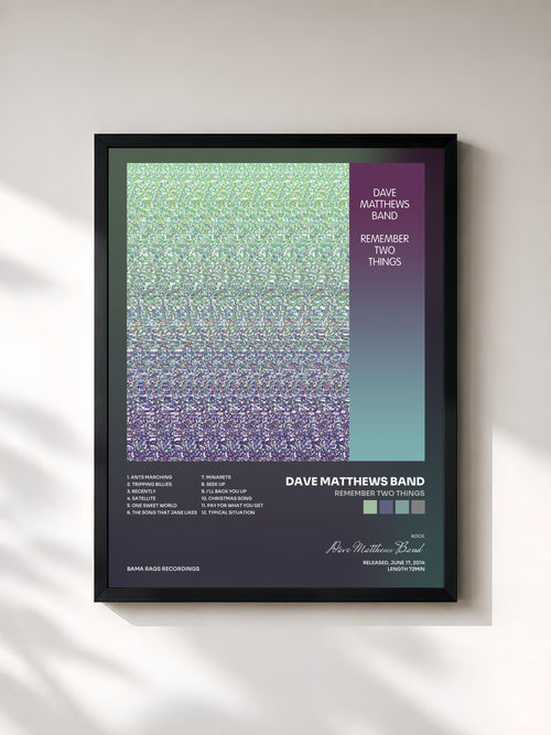 Dave Matthews Band · Remember Two Things — Affiche encadrée