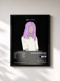 #noir Tableau de l'album Awake (The Remixes) de Alison Wonderland, cadre noir, imprimé et encadré en France