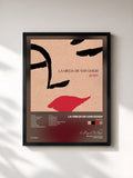 #noir Tableau de l'album Guapa de La Oreja de Van Gogh, cadre noir, imprimé et encadré en France