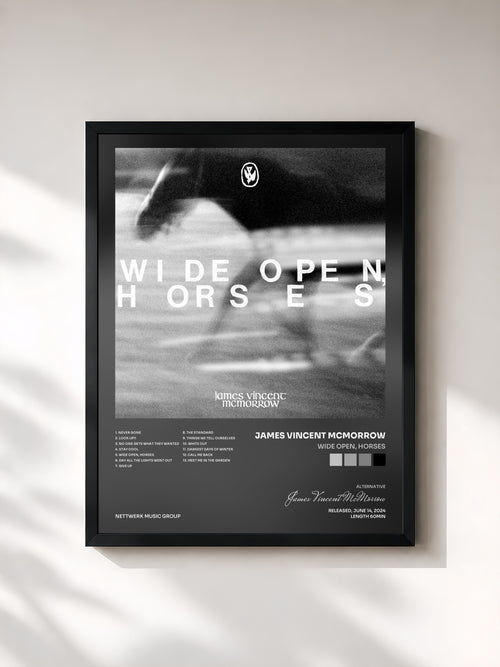 James Vincent McMorrow · Wide open, horses — Affiche encadrée