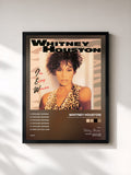 #noir Tableau de l'album Dance Vault Mixes - I'm Every Woman/Who Do You Love de Whitney Houston, cadre noir, imprimé et encadré en France