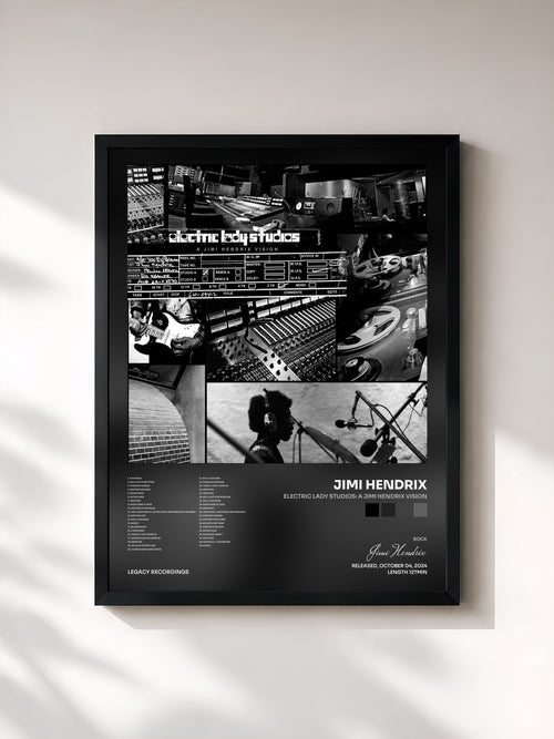 Jimi Hendrix · Electric Lady Studios: A Jimi Hendrix Vision — Framed art print