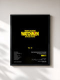 #noir Tableau de l'album Watchmen: Volume 2 (Music from the HBO Series) de Trent Reznor and Atticus Ross, cadre noir, imprimé et encadré en France