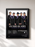 #noir Tableau de l'album Directo Al Corazon de Los Tigres del Norte, cadre noir, imprimé et encadré en France