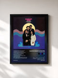 #noir Tableau de l'album Knight Time de Gladys Knight & The Pips, cadre noir, imprimé et encadré en France