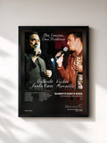 #noir Tableau de l'album Dos Soneros... Una Historia de Gilberto Santa Rosa, cadre noir, imprimé et encadré en France