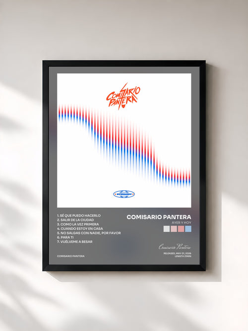 Comisario Pantera · Ayer y Hoy — Affiche encadrée