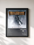 #noir Pirates Of The Caribbean: At World's End Original Soundtrack von Hans Zimmer als gerahmter Kunstdruck, schwarzer Rahmen, gedruckt und gerahmt in Frankreich