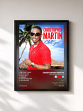 #noir Tableau de l'album Christopher Martin - EP de Christopher Martin, cadre noir, imprimé et encadré en France