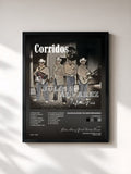 #noir Corridos di Julion Alvarez Y Su Norteño Banda in stampa incorniciata, cornice nera, stampata e incorniciata in Francia