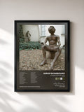#noir Tableau de l'album L'homme à tête de chou (Mix 2023) de Serge Gainsbourg, cadre noir, imprimé et encadré en France